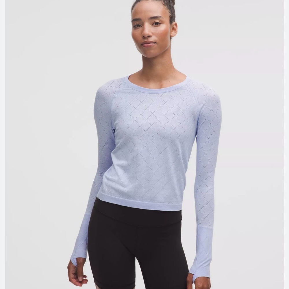 🪻Lululemon Light Lavender Long-Sleeve Performance Top